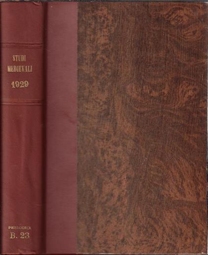 Studi medievali Vol. 2 1929 - copertina