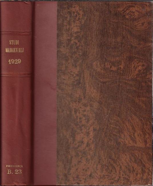 Studi medievali Vol. 2 1929 - copertina