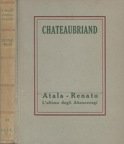 Atala-Renato L’ultimo degli Abenceragi - François-René de Chateaubriand - copertina