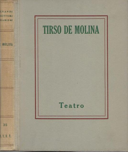 Teatro - Tirso de Molina - copertina