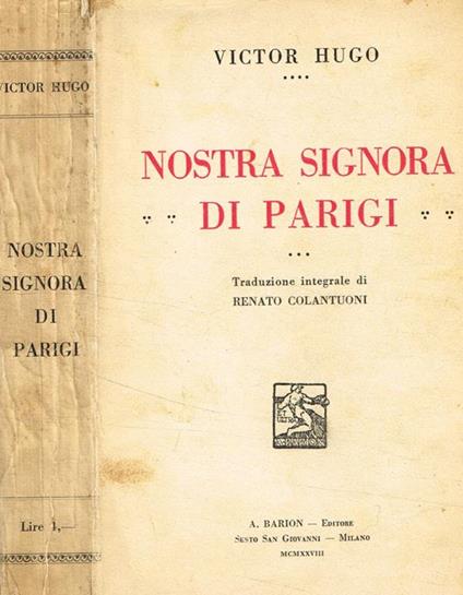 Nostra signora di parigi - Victor Hugo - copertina