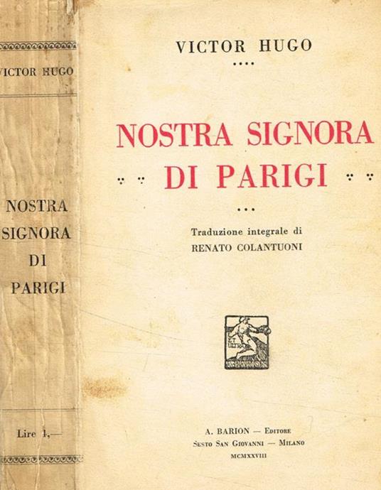 Nostra signora di parigi - Victor Hugo - copertina