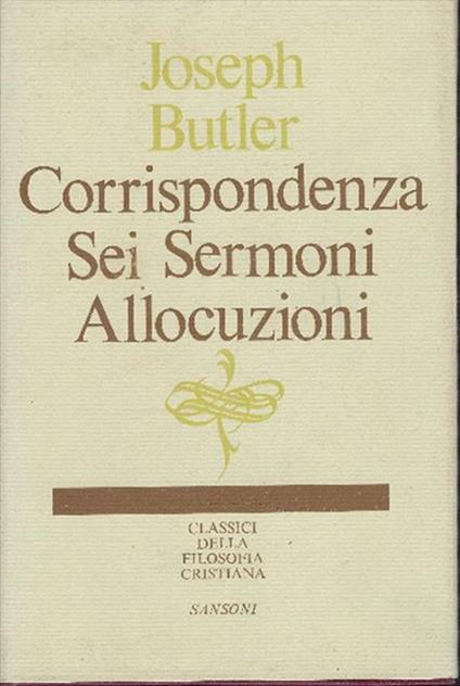 Corrispondenza - Sei Sermoni - Allocuzioni - copertina