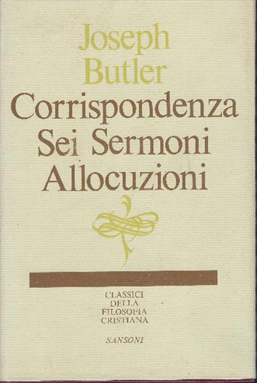 Corrispondenza - Sei Sermoni - Allocuzioni - copertina