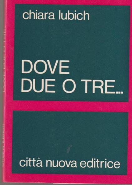 La carità come ideale - Chiara Lubich - copertina