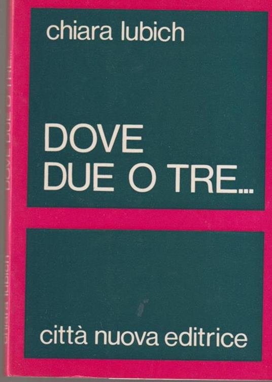 La carità come ideale - Chiara Lubich - copertina