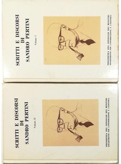 Scritti e discorsi di Sandro Pertini - completo in 2 voll - copertina