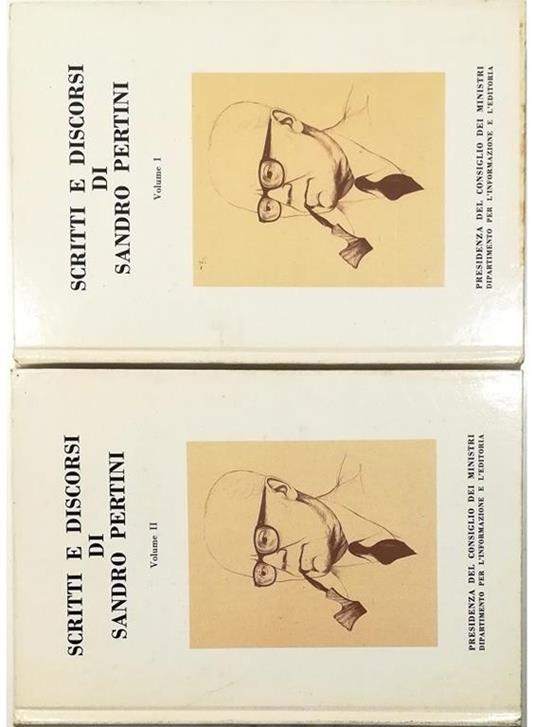 Scritti e discorsi di Sandro Pertini - completo in 2 voll - copertina