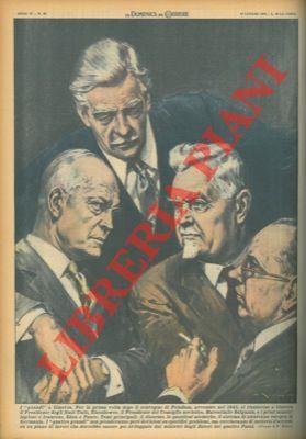 Il Presidente del Consiglio sovietico e i primi ministri inglese e francese riuniti a Ginevra - copertina