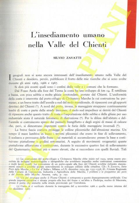 L' insediamento umano nella Valle del Chienti - Silvio Zavatti - copertina