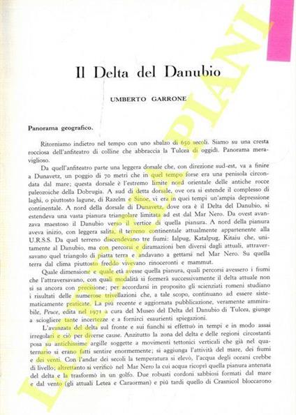 Il Delta del Danubio - copertina