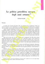 La politica petrolifera europea negli anni settanta