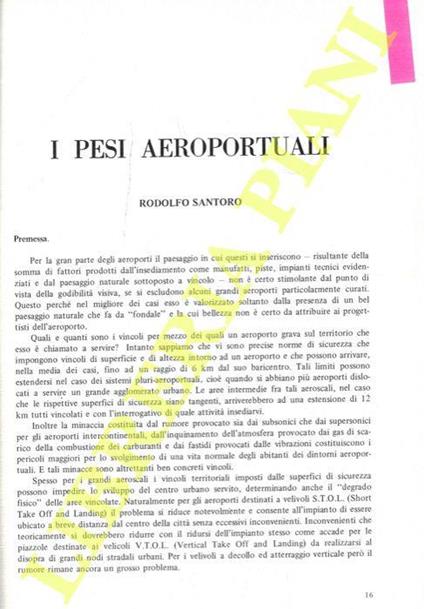 I pesi aeroportuali - copertina