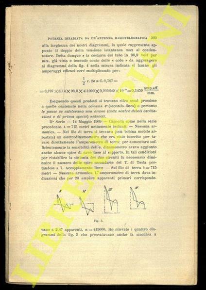 La decomposizione elettrica delle righe spettrali - Antonio Carrelli - copertina