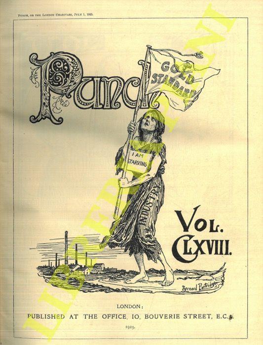 Punch or the London Charivari. 1925. Vol. 168 e 169 - copertina