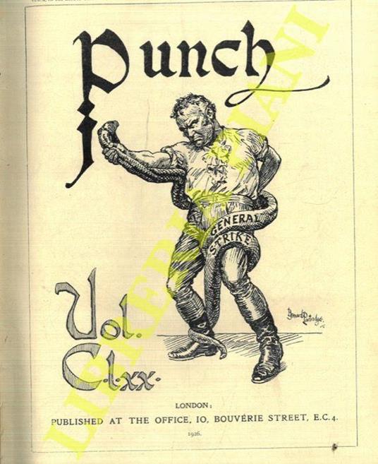 Punch or the London Charivari. 1926. Vol. 170 e 171 - copertina