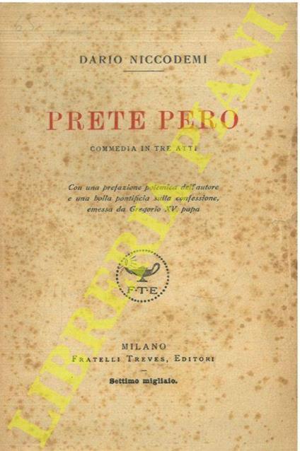 Prete Pero, con una prefazione polemica dell’autore - copertina