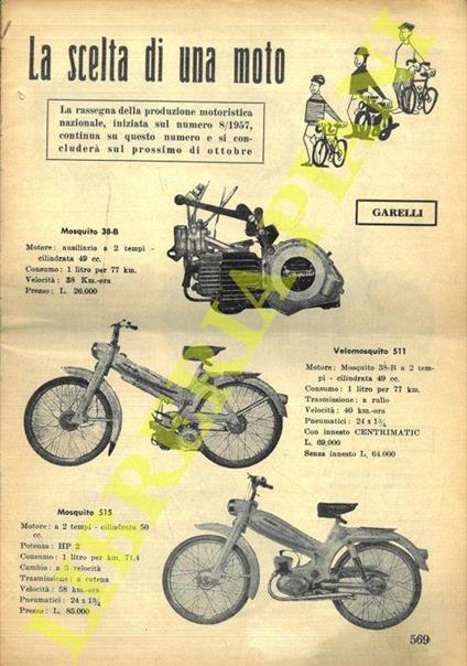 La scelta di una moto. Garelli - Gitan - Guazzoni - Guzzi - Innocenti - Iso - Laverda - Leprotto - Miller - Mi-Val - Mondial - Motobi - copertina