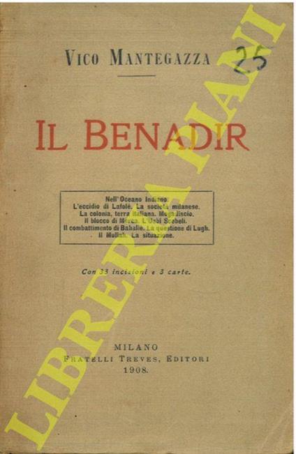 Il Benadir - Vico Mantegazza - copertina