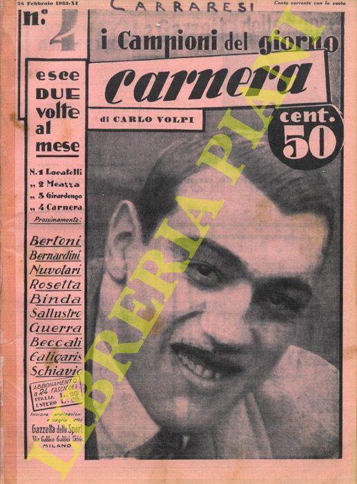 Carnera - Carlo Volpini - copertina