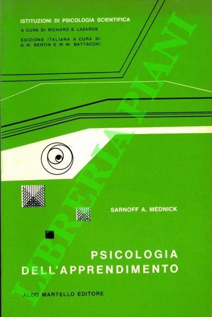 Psicologia dell’apprendimento - copertina