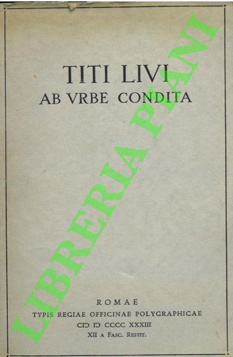 Ab Urbe condita, libri XLI-XLV, C.Giarratano rec. - Livius - copertina