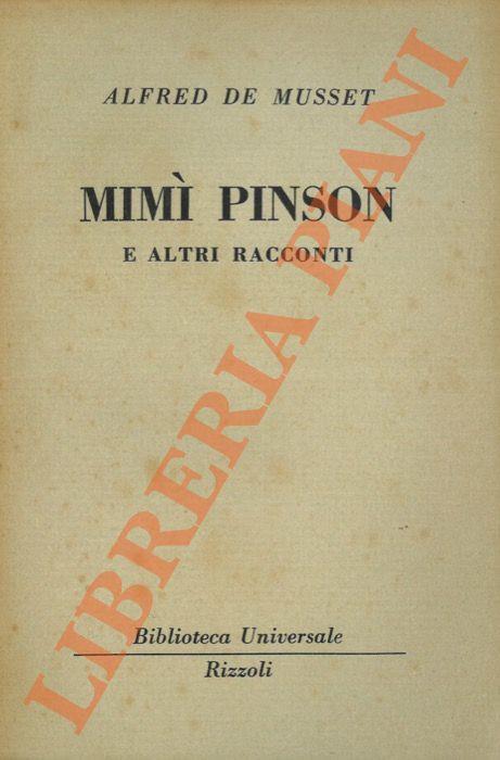 Mimì Pinson e altri racconti - Alfred de Musset - copertina