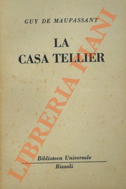 La casa Tellier - Guy de Maupassant - copertina