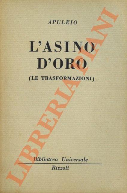 L' asino d'oro (Le trasformazioni) - Apuleio - copertina