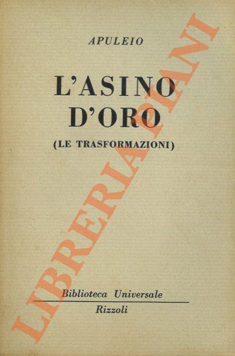 L' asino d'oro (Le trasformazioni) - Apuleio - copertina