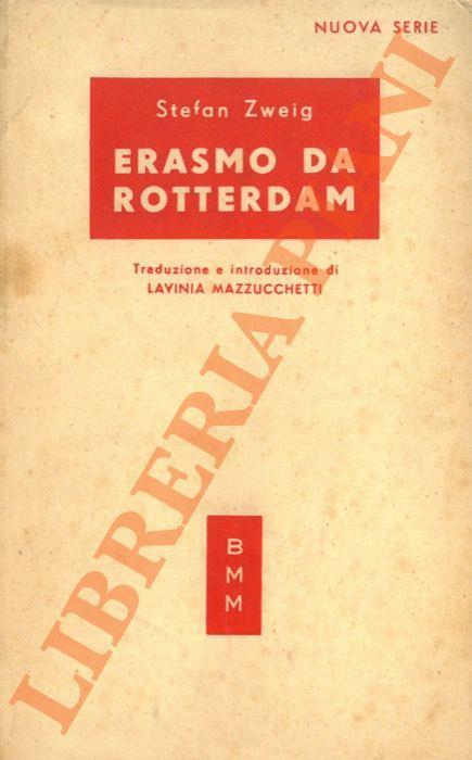 Erasmo da Rotterdam - Stefan Zweig - copertina