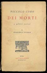 Piccolo coro dei morti e altri versi