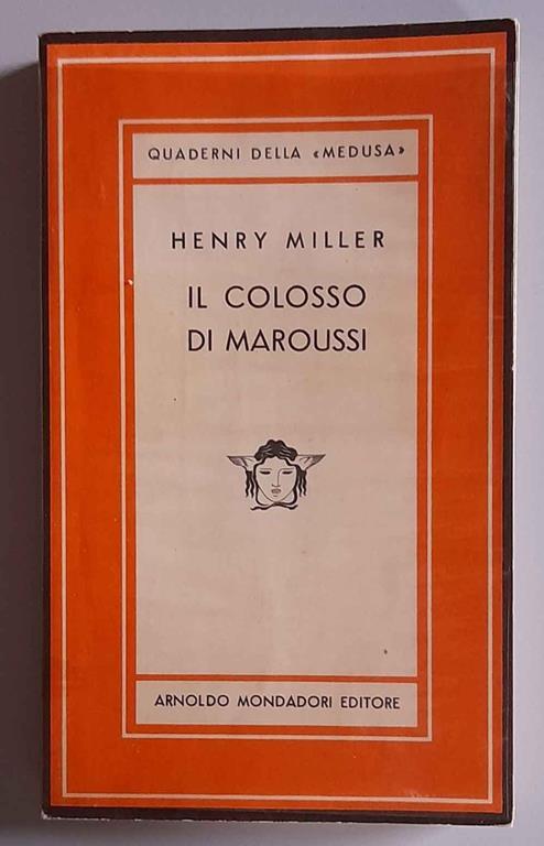 Il colosso di Maroussi - Henry Miller - copertina