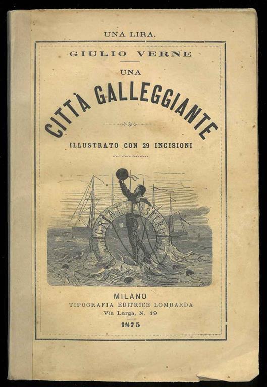 Una città galleggiante. Illustrato con 29 incisioni - Jules Verne - copertina