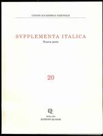 Supplementa italica. Nuova serie n. 20. Venusia
