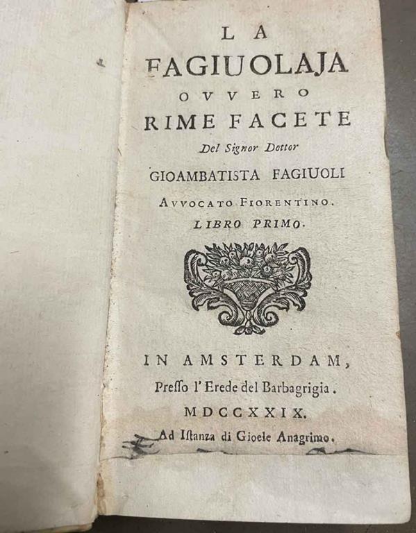 STUDIO BIBLIOGRAFICO ORFEO LIBRERIA ANTIQUARIA S.A.S.