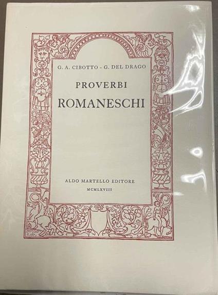 Proverbi romaneschi - copertina