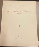 Supplementa Italica. Nuova serie n. 11