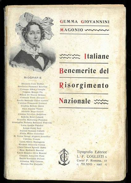 Italiane benemerite del risorgimento nazionale - copertina