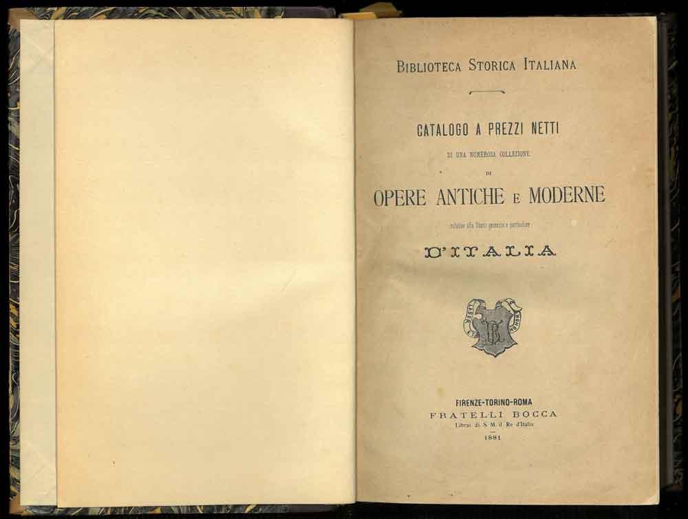 STUDIO BIBLIOGRAFICO ORFEO LIBRERIA ANTIQUARIA S.A.S.