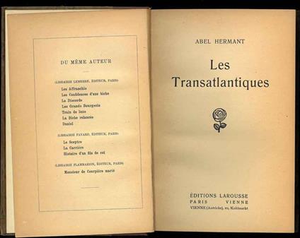 Les Transatlantiques - copertina