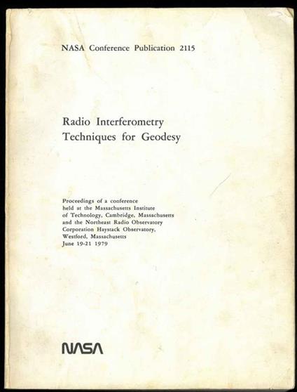 Radio Interferometry Techniques for Geodesy - copertina