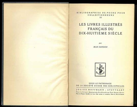 Les Livres illustrés francais du dix-huitième siècle - Max Sander - copertina