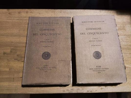Commedie del Cinquecento 2 volumi - copertina