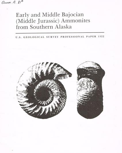 Early and middle bajocian (Middle Jurassic) ammonites from southern Alaska - copertina