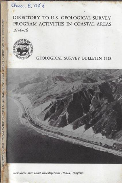 Directory to U.S. Geological Survey program activities in coastal areas 1974-76 - copertina