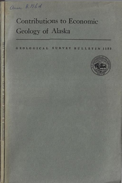 Contributions to Economic Geology of Alaska - copertina
