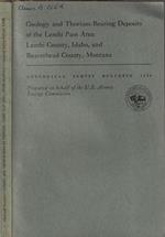 Geology and thorium-bearing deposits of the lemhi Pass Area Lemhi County, Idaho, and Beaverhead County, Montana