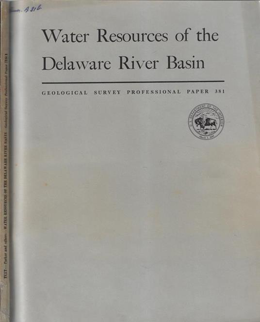 Water resources of the delaware river basin - copertina