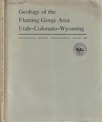 Geology of the Flaming Gorge Area Utah-Colorado-Wyoming - copertina